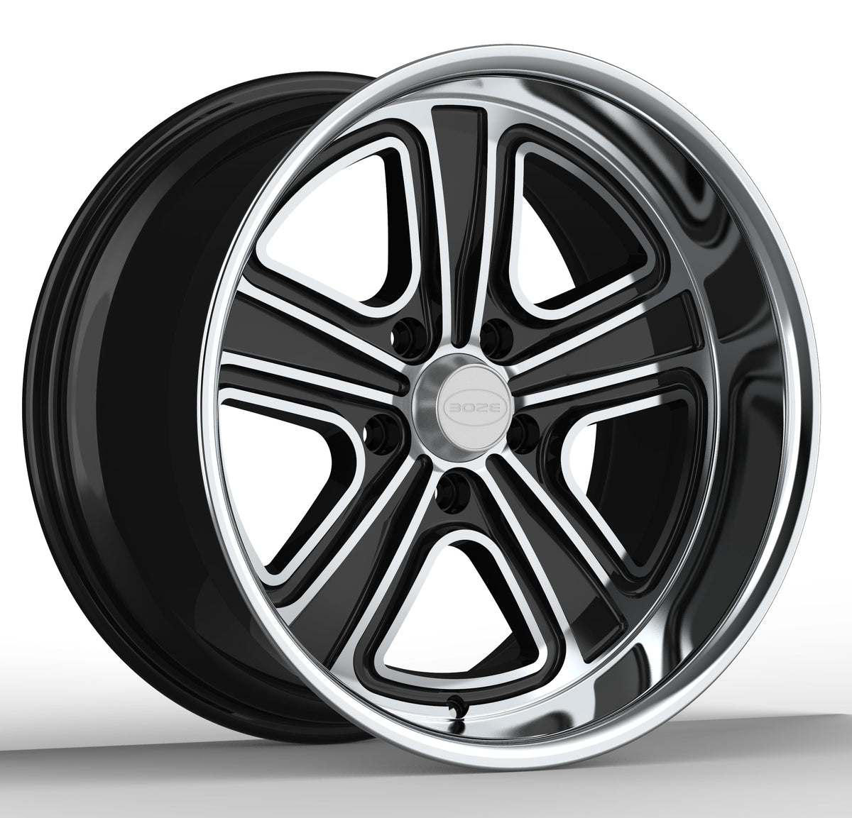B4 Boze Flo-Lite Phantom Black Wheel - 18x9, 5.25" Backspace