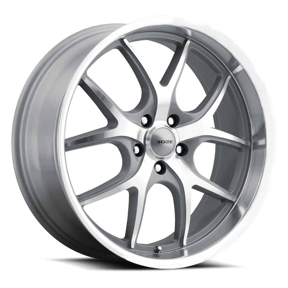 B1 Boze Flo-Lite 20x8.5 Wheel - Titanium Machined with Diamond Cut Lip
