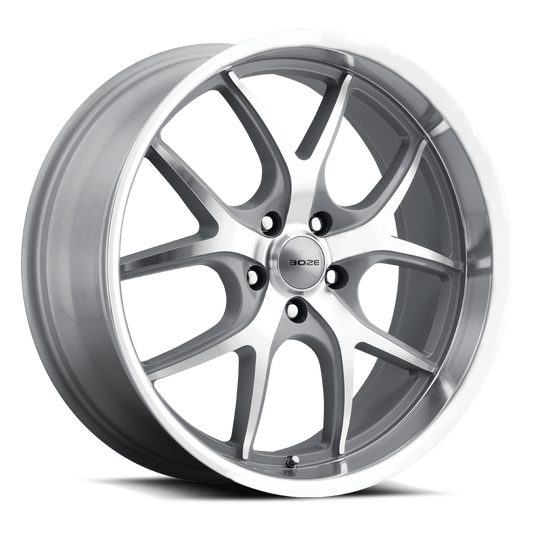 B1 Boze Flo-Lite 20x8.5 Wheel - Titanium Machined with Diamond Cut Lip