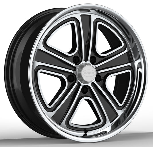 B4 Boze Flo-Lite Phantom Black Wheel - 18x7, 4.25" Backspace