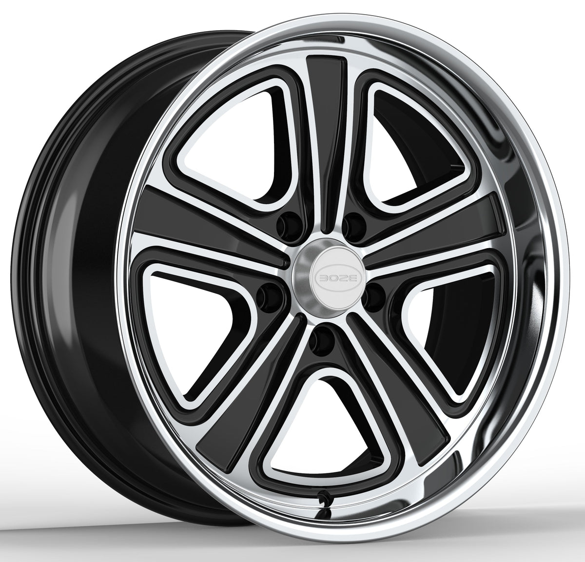 B4 Boze Flo-Lite Phantom Black Wheel - 18x8, 4.75" Backspace