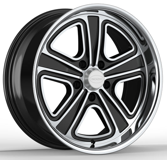 B4 Boze Flo-Lite Phantom Black Wheel - 18x8, 4.75" Backspace