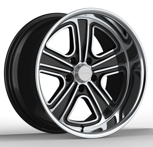 B4 Boze Flo-Lite Phantom Black Wheel - 18x9, 5.25" Backspace