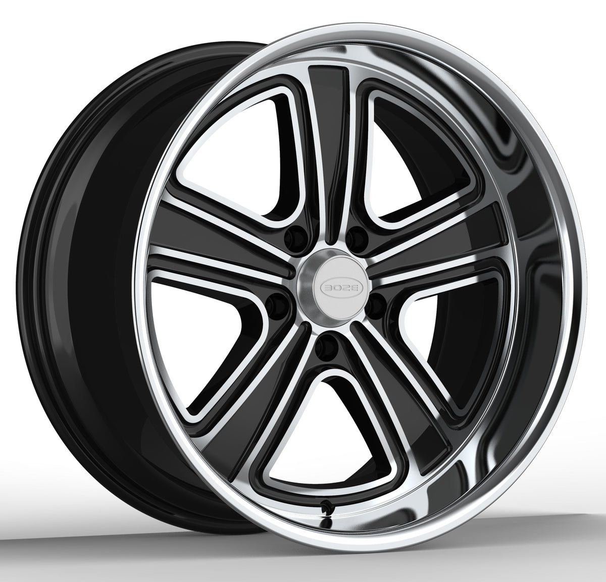 B4 Boze Flo-Lite Phantom Black Wheel - 20x10, 6" Backspace