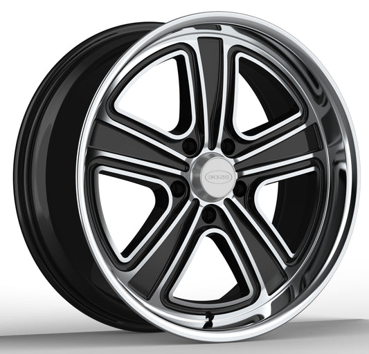 B4 Boze Flo-Lite Phantom Black Wheel - 20x8.5, 5" Backspace